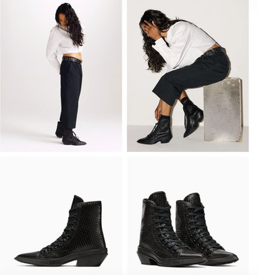 NEW Women CONVERSE Chuck 70 De Luxe Pointed Woven A15435C Leather Boots A13014C