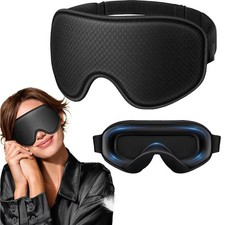 Sleep Eye Mask 3D for Side Sleeper Men Women, Zero Eye Pressure Relax Rest Mask