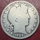 1902 50C Barber Half Dollar. Free Shipping