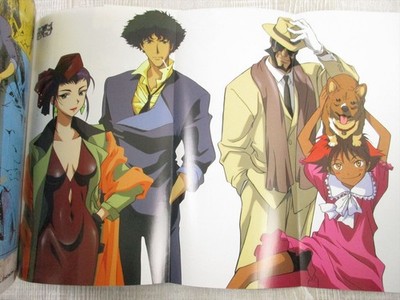 COWBOY BEBOP Characters Collection w/Poster Art Book 1999 1st Ed