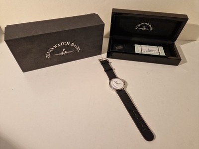 Zeno-Watch Basel Herrenuhr Bauhaus Winder 3547-i2 Armbanduhr Sammlungsauflösung 