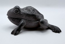Cast Iron Frog Garden Ornament Outdoor Key Holder Animal Statue