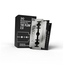 MANSCAPED The Plow 2.0 Razor Blade Refill – 30 Pack Premium Stainless Steel 1.21 per gallon