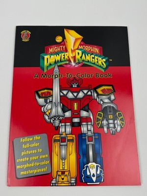 1994 Saban's Mighty Morphin Power Rangers A Morph To Color Book Activity