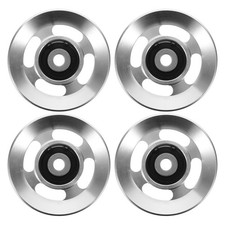 4pcs Fitness Pulley, 90mm Aluminum Alloy Cable Pulley Wheels For Exercise