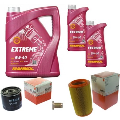 MAHLE Inspektionspaket 7L MANNOL 5W-40 Extreme für Alfa Romeo 156 Sportwagon