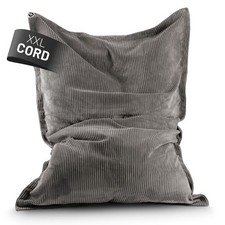 Lumaland Cord Sitzsack XXL 380L Riesen Sitzkissen Beanbag mit Füllung EPS Perlen