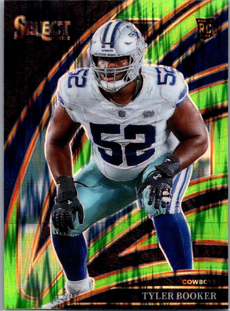2025 Panini Select #298 Tyler Booker Neon Green Prizm Shock #/699