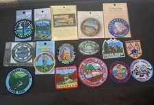 Lot of 15 Vintage New Travel Souvenir National Park Patches - Zion Yellowstone
