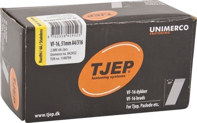 TJEP VF16 Brads 51mm A4 2.000 Stk. 20° für VF-16/64 GAS Paslode FN16A65