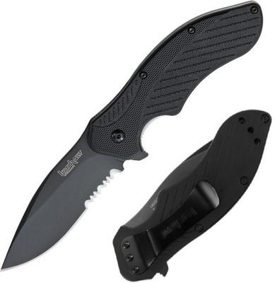 Kershaw Clash Assisted Folding Knife 3'' 8Cr13MoV Steel Blade Black FRN Handle