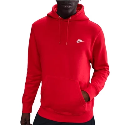 Nike Sweat à Capuche pour Homme Club Fleece Rouge - Photo 1/4