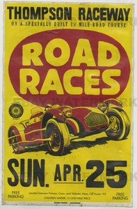1950's Allard J2 Race Vintage Advertising Poster 11 x 17 Connecticut New England