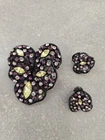 Vintage Costume Jewelry Set Earrings and Brooch