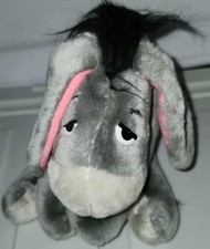Walt Disney World Gray Grey Eeyore Stuffed Animal Plush Vintage 1980s Theme Park