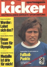 Kicker Sportmagazin Nr. 62, 31.7.1972 bis 6.8.1972  