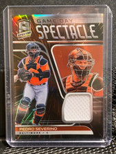 Pedro Severino 2021 Spectra Game Day Spectacle Hyper Jersey #21/75 - Orioles