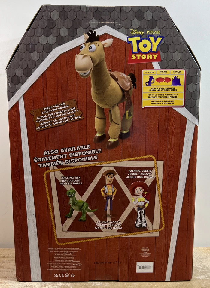 Figura de acción interactiva Disney Toy Story Bullseye 18" con sonido NUEVO Foto 4 de 4