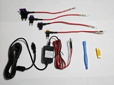 Universal 12ft Dash Camera Cam Hardwire Mini USB Fuse Cable Kit 12V 24V to 5V
