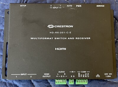 CRESTRON HD-RX-201-C-E MULTIFORMAT SWITCH AND RECEIVER - NO AC
