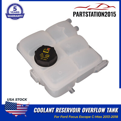 Fits Ford Focus 13-18 Escape Kuga Titanium C-Max Coolant Reservoir Overflow Tank