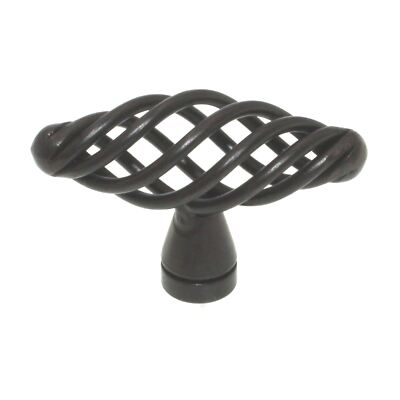 Jeffrey Alexander Zurich Dark Copper 2'' Cabinet Birdcage T-Bar Knob I350-DACM