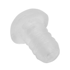 Rok Hardware Press In Soft Plastic Door Bumper, 5/16" x 3/16" x 1/8", Clear