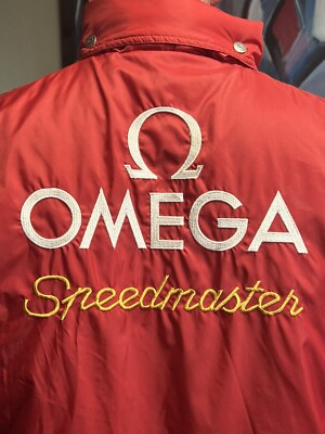 Limited Edition Omega Speedmaster Fine Vintage Windbreaker Jacke 80er Design XL