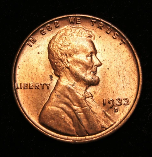 1933-D Lincoln Wheat Cent  Gem BU++++Red