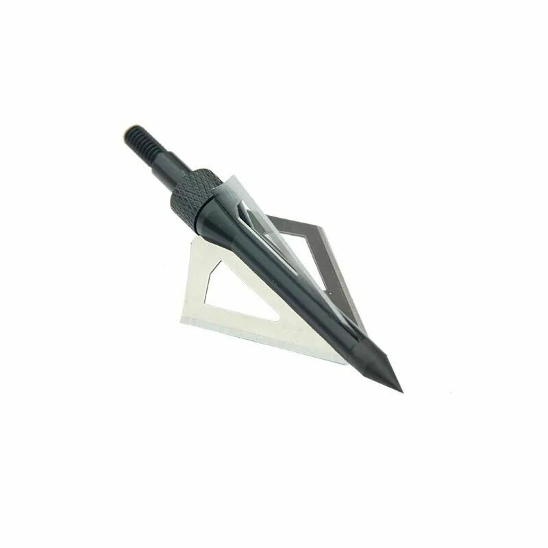 6 Pcs Hunting Broadheads – 100 Grain, 3 Fixed Blade, Arrow Heads Screw In W/ Box 2 thumbnail image