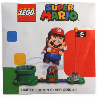 Lego Münze Super Mario Limited Edition Silver Coin Spielzeug Sammlung Neu OVP