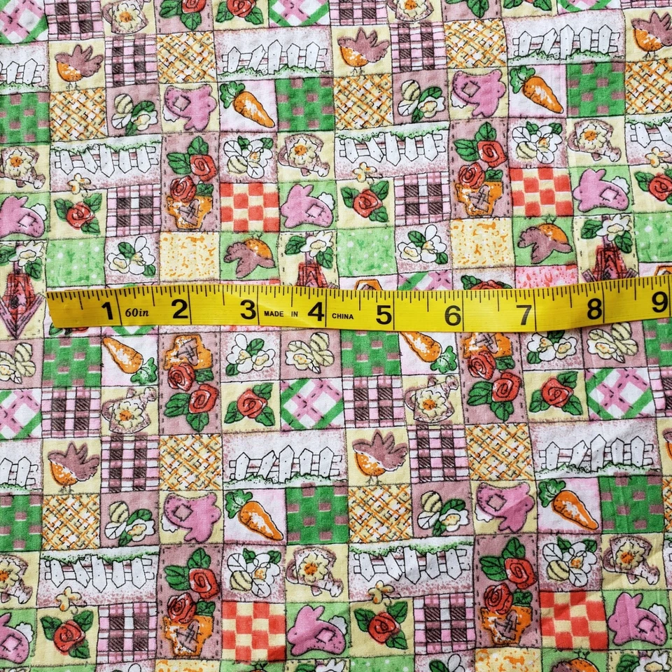 VENTA FLASH Vintage Tela Seersucker Jardín Estampado Retazos 1 año X 60" POR Y Foto 3 de 4