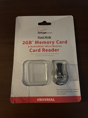 ''New''  Verizon SanDisk MobileMate Micro Memory Card Reader