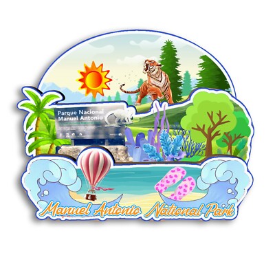 Manuel Antonio National Park Costa Rica Refrigerator magnet 3D travel souvenirs
