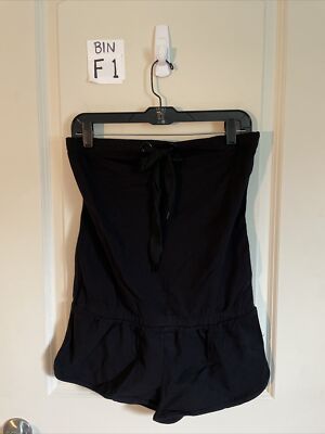 Ambiance Black Tube Top Shorts Romper junior s size L