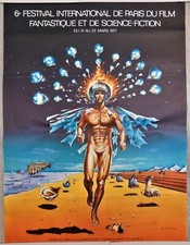 Festival du Film Fantastique de Paris 1977 Affiche SIUDMAK 57x75cm 22"29"