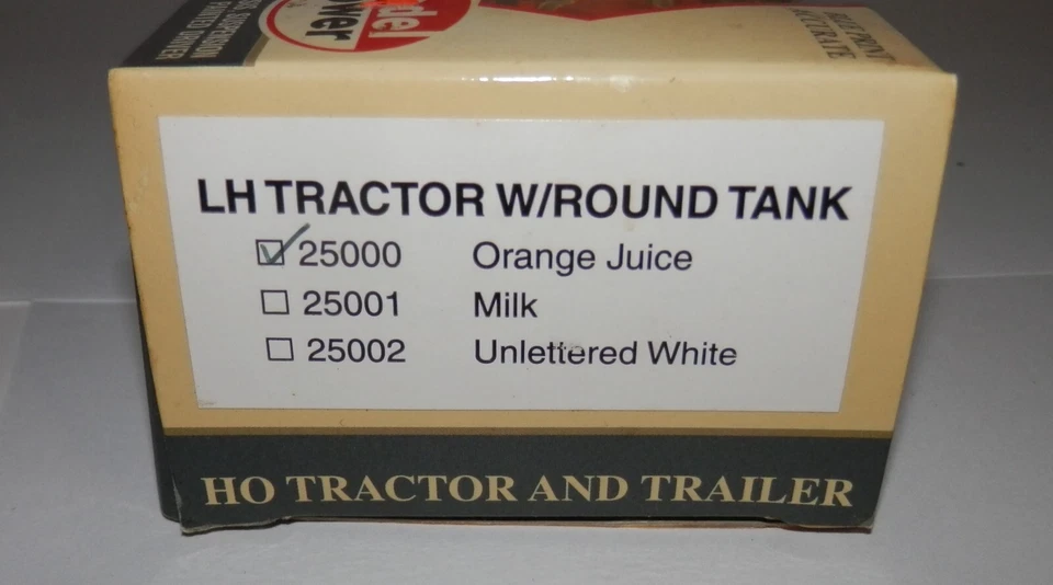 Model Power HO LH Tractor w/ Orange Juice 'Florida's Best' Tanker Trailer #25000 - Image 3 of 3