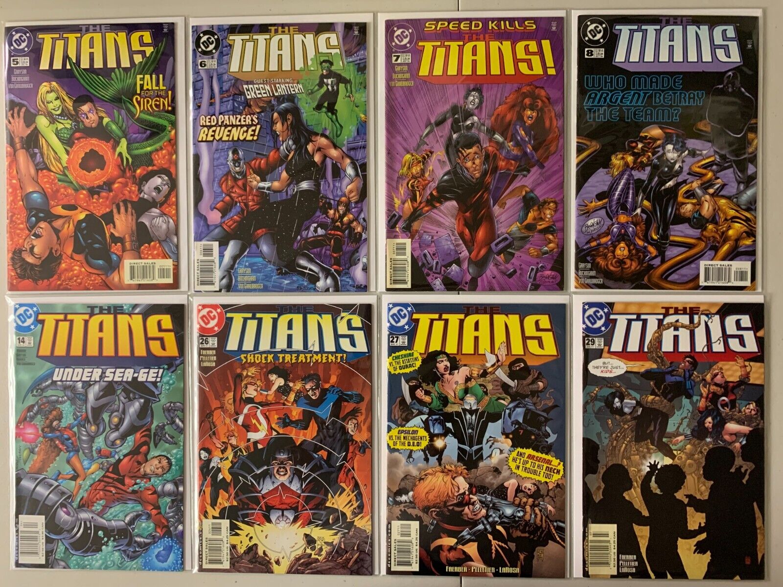Titans lot #5-45 DC 1st Series 12 diff avg 7.0 (1999-2002)
