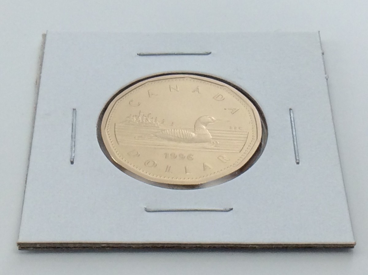 1996 Canada 1 One Dollar Loonie Canadian Brilliant
