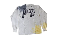 Junk Food Mens NBA Indiana Pacers Basketball Long Sleeve Tie Dye Shirt New S-3XL