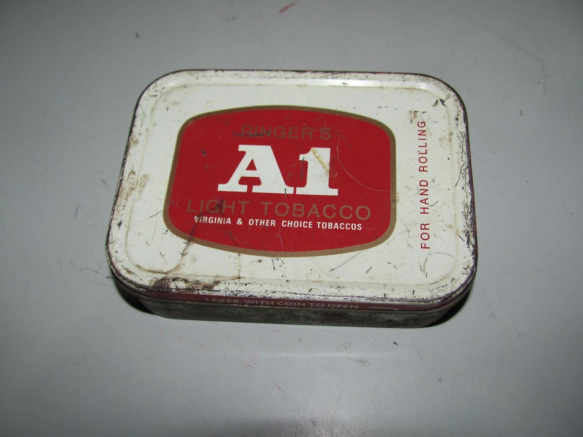 Vintage Ringer's A1 Light Tobacco Tin In Fair Condition As Pictured