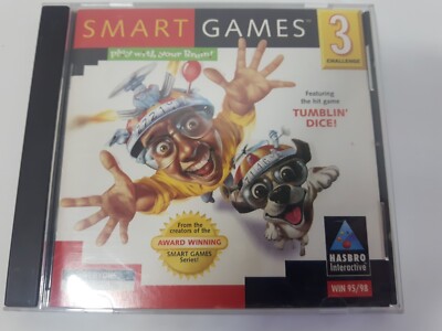 Smart Games 3 Challenge PC Game Windows 95/98 COMPLETE Good Condition