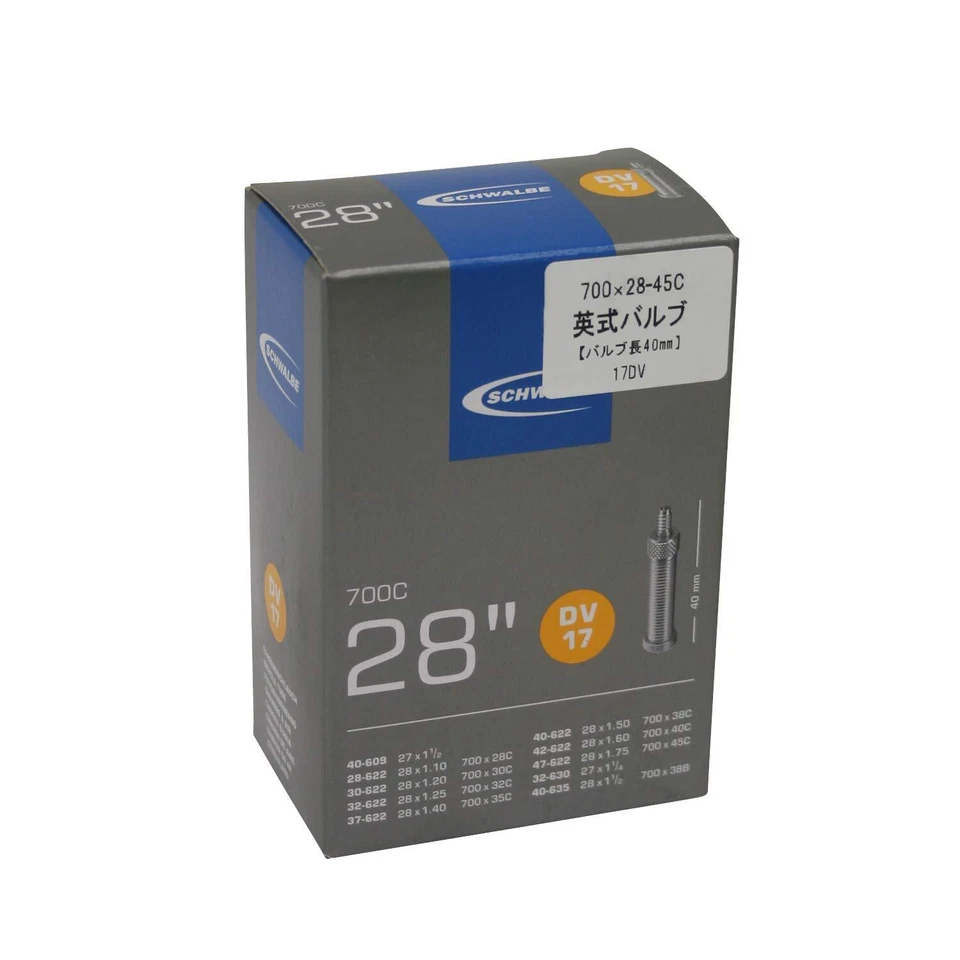 Schwalbe Chambre À Air Vélo DV17 28x1 1/8-1,75'' 28/47-622/635 DV40mm - Photo 1/1