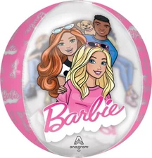 Barbie 16'' Orbz Anagram Balloon Birthday Party Decorations