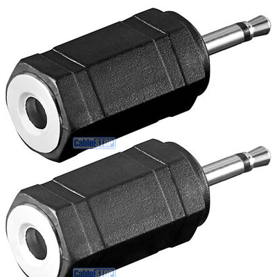 x MONO Mini Jack Male Plug to AUX Female