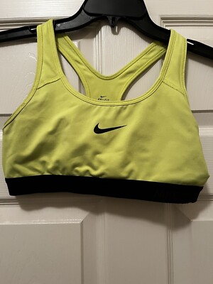 neon yellow nike bra