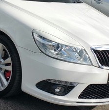 Skoda OCTAVIA 2 II Cejas Plástico ABS Original 09- Faros Alerón Párpados