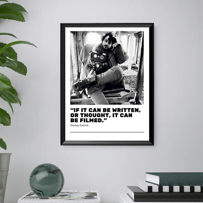 40x30 Stanley Kubrick INKLUSIVE RAHMEN Bild Druck Poster Film Kino