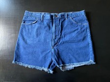 Vintage 1980s Wrangler Denim Jean Shorts Cutoffs 40w 4 Inseam