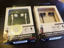 New Craig Stereo Bluetooth Wireless Earbud Headphones wi/Mic Red /Black /White